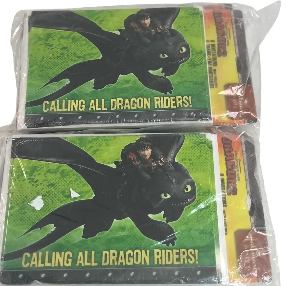 Hallmark Avengers Star Wars Dragon Party Supplies Invitations Ribbon Lot